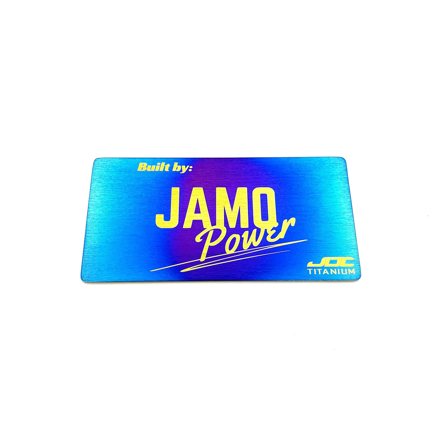 JDC Titanium Badge | 90mm x 45mm (Universal)