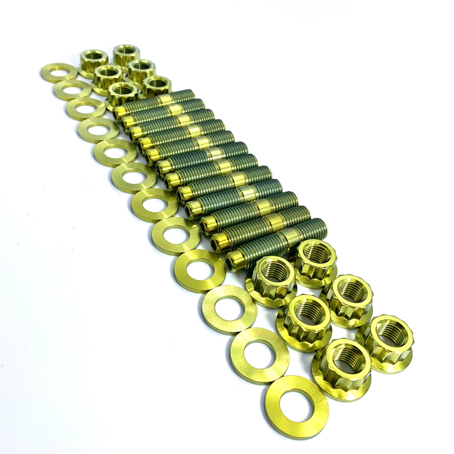 JDC Titanium Exhaust Manifold Stud Kit (Evo 4-9/ 2G DSM)