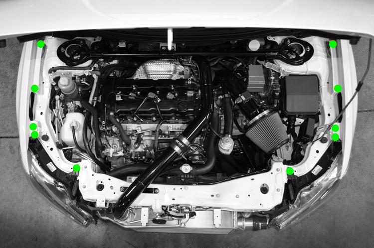 JDC Stainless Headlight & Fender Hardware Replacement Kit (Evo X)