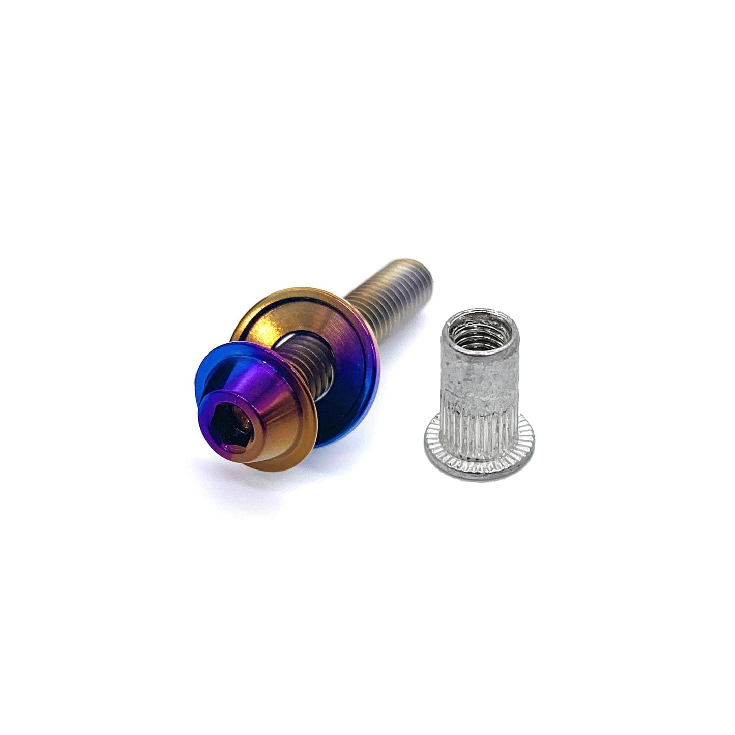 JDC Titanium M6 Plastic Rivet Replacement Hardware (Universal)