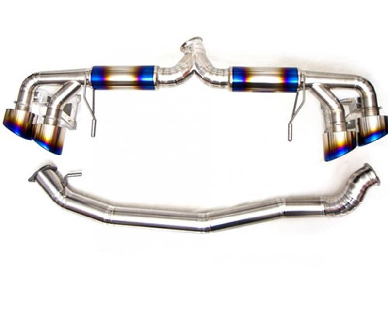 Titek Titanium Exhaust System Race (90mm to 76mm) Nissan GT-R R35 2009-2021