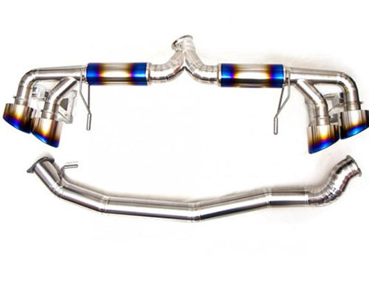 Titek Titanium Exhaust System Race (90mm to 76mm) Nissan GT-R R35 2009-2021
