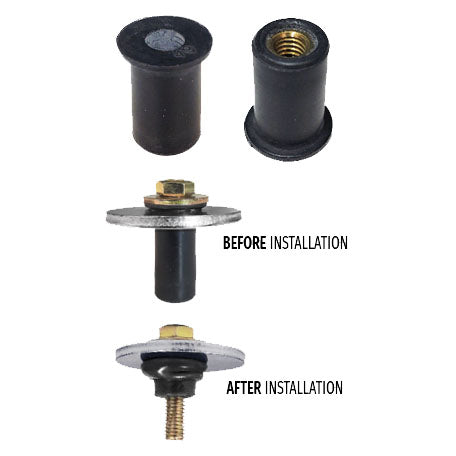 JDC Titanium M5 Plastic Rivet Replacement Hardware (Universal)