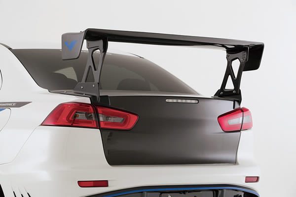 VARIS ALL CARBON EURO EDITION WING FOR MITSUBISHI EVO X (290MM STANDS)