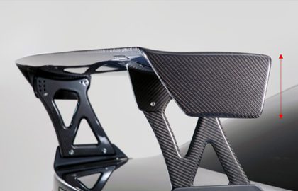 VARIS ALL CARBON EURO EDITION WING FOR MITSUBISHI EVO X (290MM STANDS)