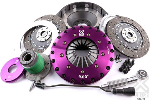 XClutch Clutch Kit with Chromoly Flywheel + HRB 9-Inch and Twin Solid Organic Clutch Discs Chevrolet 6.2L V8