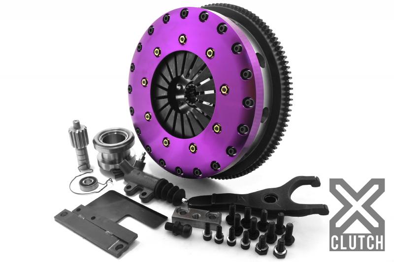 XClutch Clutch Kit with Chromoly Flywheel 9-Inch and Twin Solid Organic Clutch Discs Toyota Supra 1993-1998 3.0L 6-Cylinder