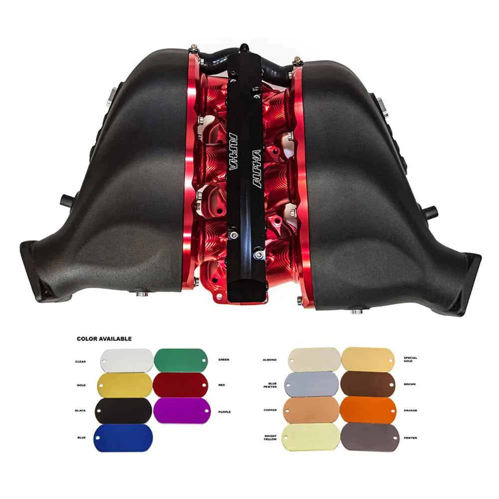 ALPHA Performance Carbon Fiber/Billet Intake Manifold with Secondary Fuel Rail | 2009-2020 Nissan GT-R