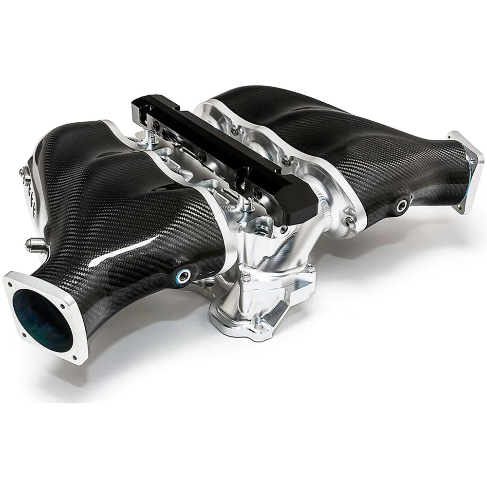 ALPHA Performance Carbon Fiber/Billet Intake Manifold Standard Fuel Rail | 2009-2020 Nissan GT-R