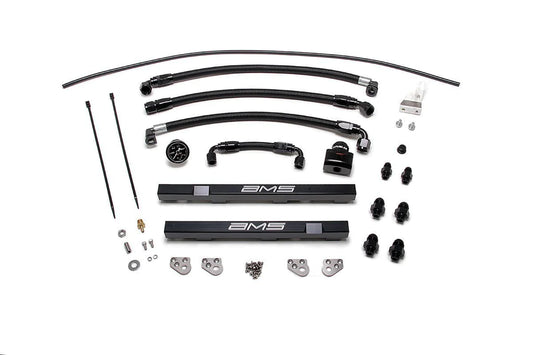 AMS Performance Alpha Fuel Rail Kit with Regulator Black Nissan GT-R R35 2009-2021