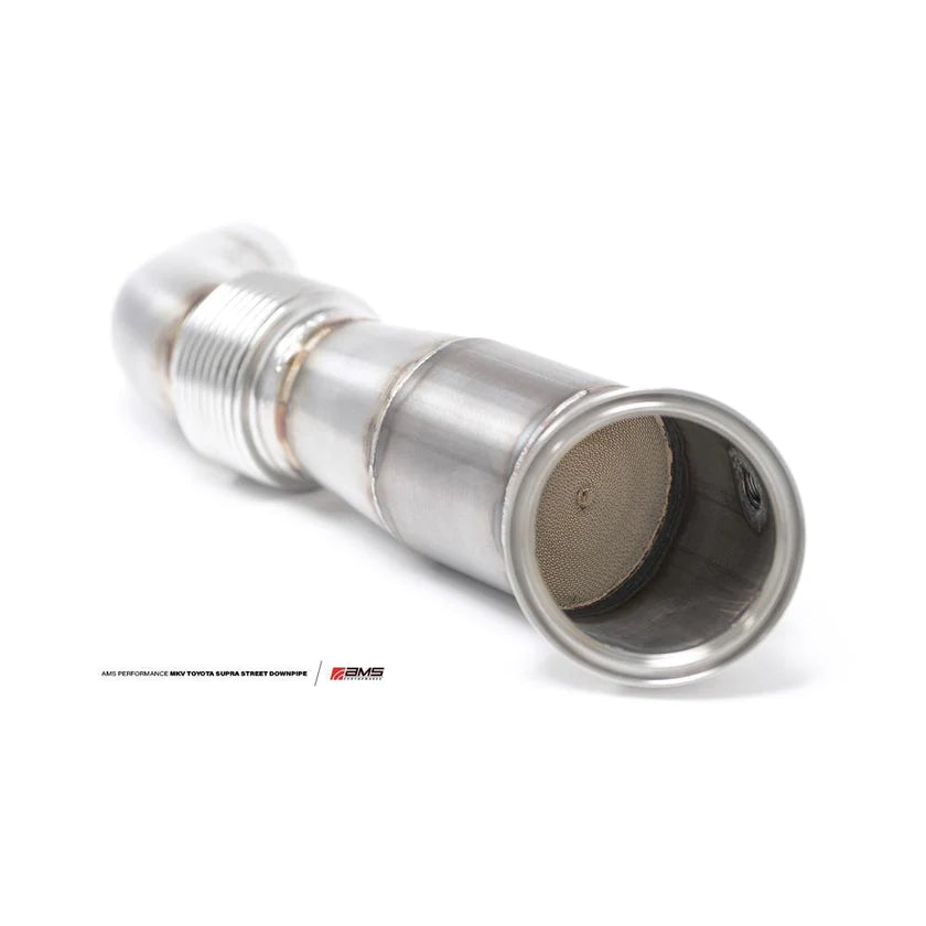 AMS Downpipe w/ Ultra High-Flow GESI Cat | 2020-2021 Toyota Supra A90 3.0L