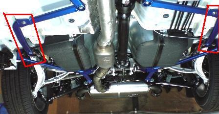 Cusco Floor Rear Sides Power Brace Mitsubishi EVO X