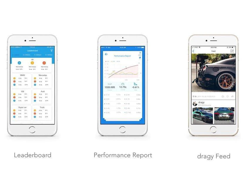 Dragy GPS Based Performance Meter Bluetooth 4.0 with built in battery DRG69