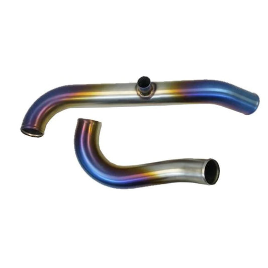 ETS 03-06 MITSUBISHI EVO 8/9 2.5" TITANIUM SHORT ROUTE UPPER INTERCOOLER PIPING