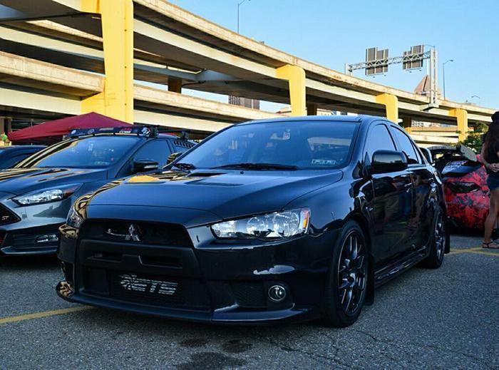 ETS Intercooler Upgrade Kit w/ Wrinkle Black Piping | 2008-2015 Mitsubishi Evo X