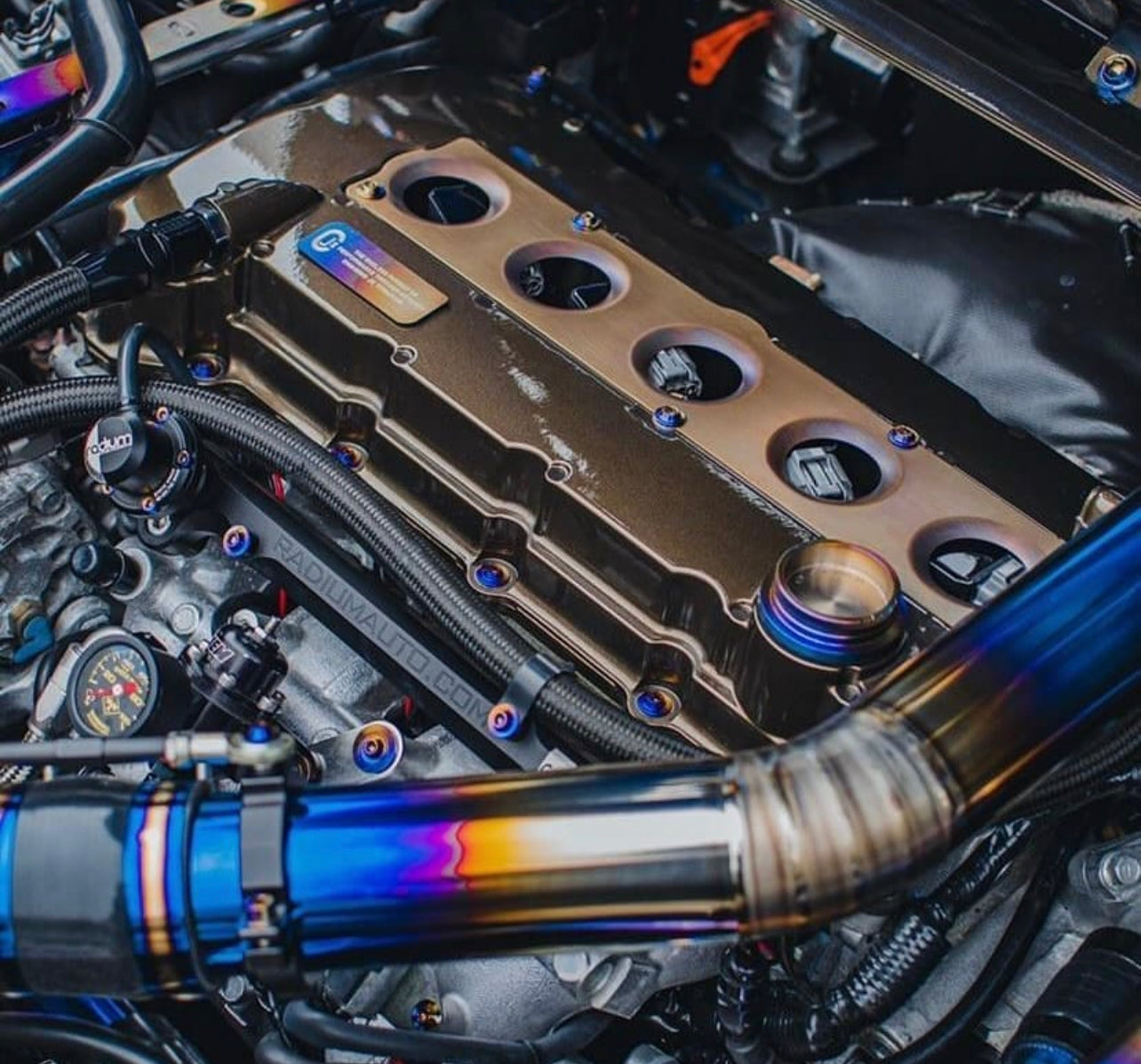 JDC Titanium Full Engine Bay Hardware Replacement Kit (Evo X)