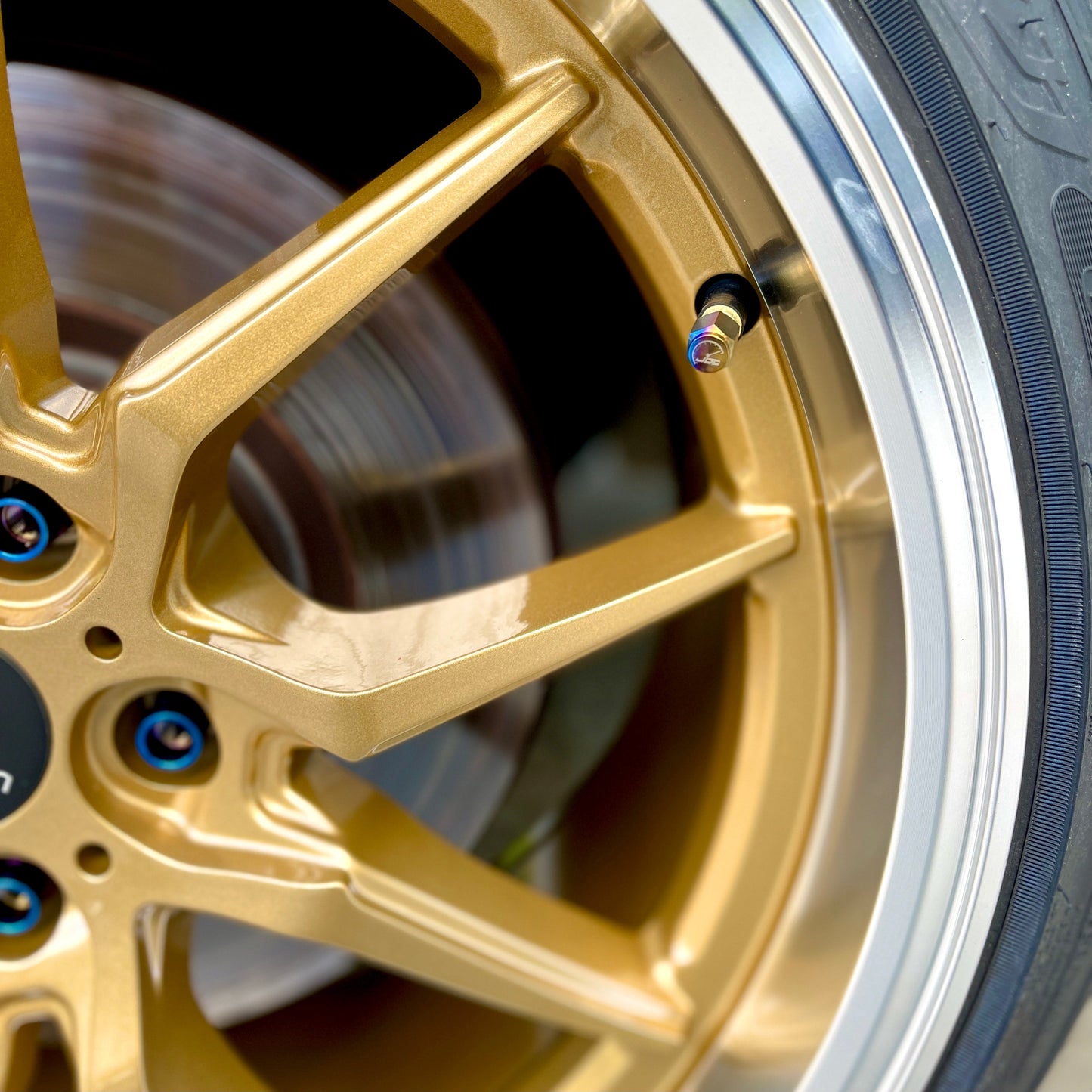 JDC Titanium Valve Stem Caps (Universal)