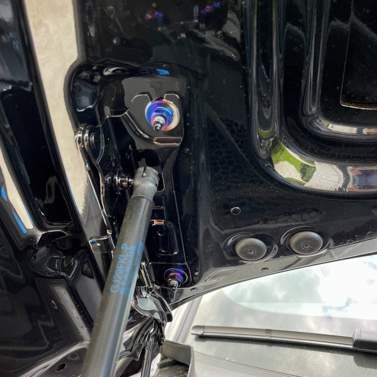 JDC Titanium Hood Bracket Hardware Kit (MK5 Supra)