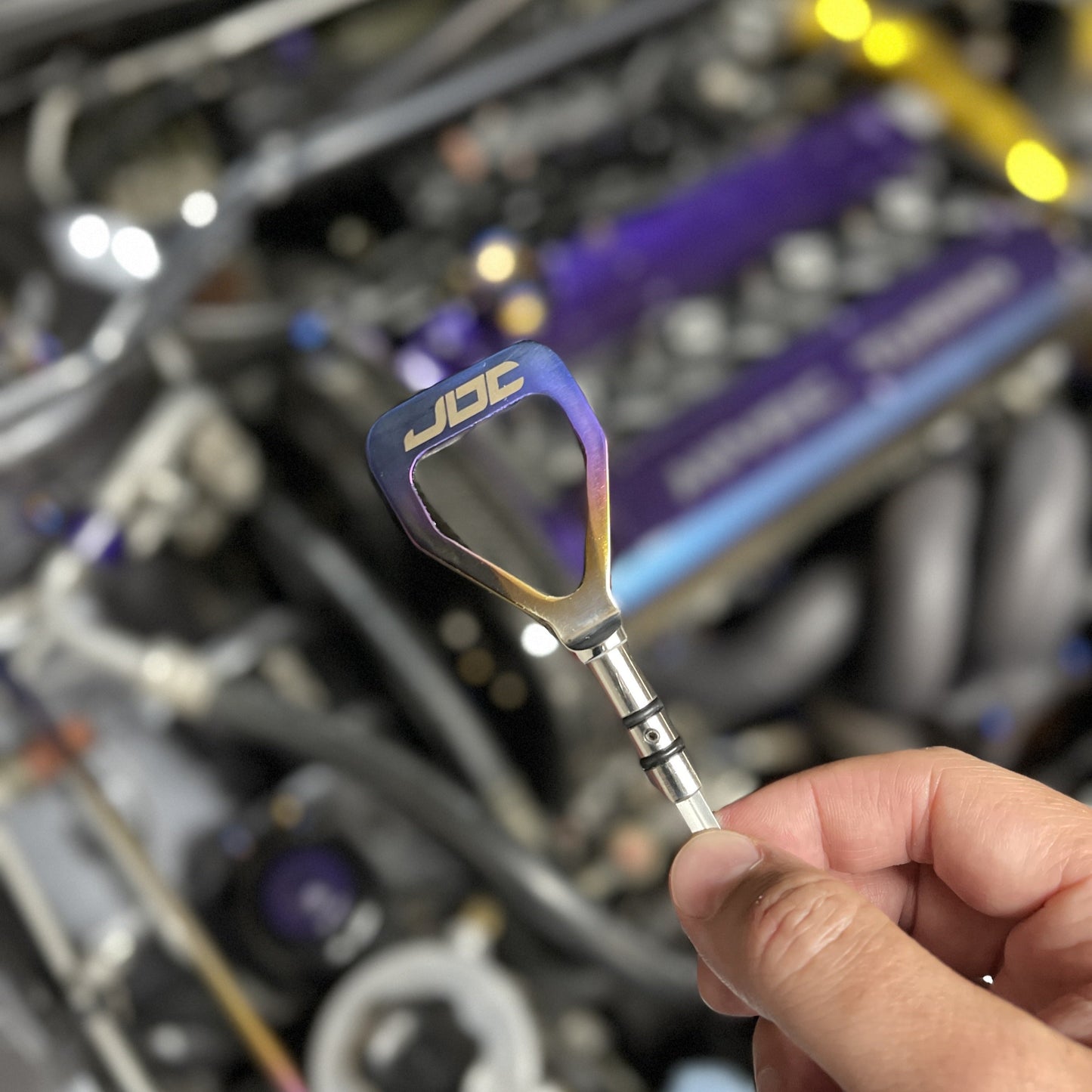 JDC Titanium Oil Dipstick Handle (Evo 7/8/9/X)