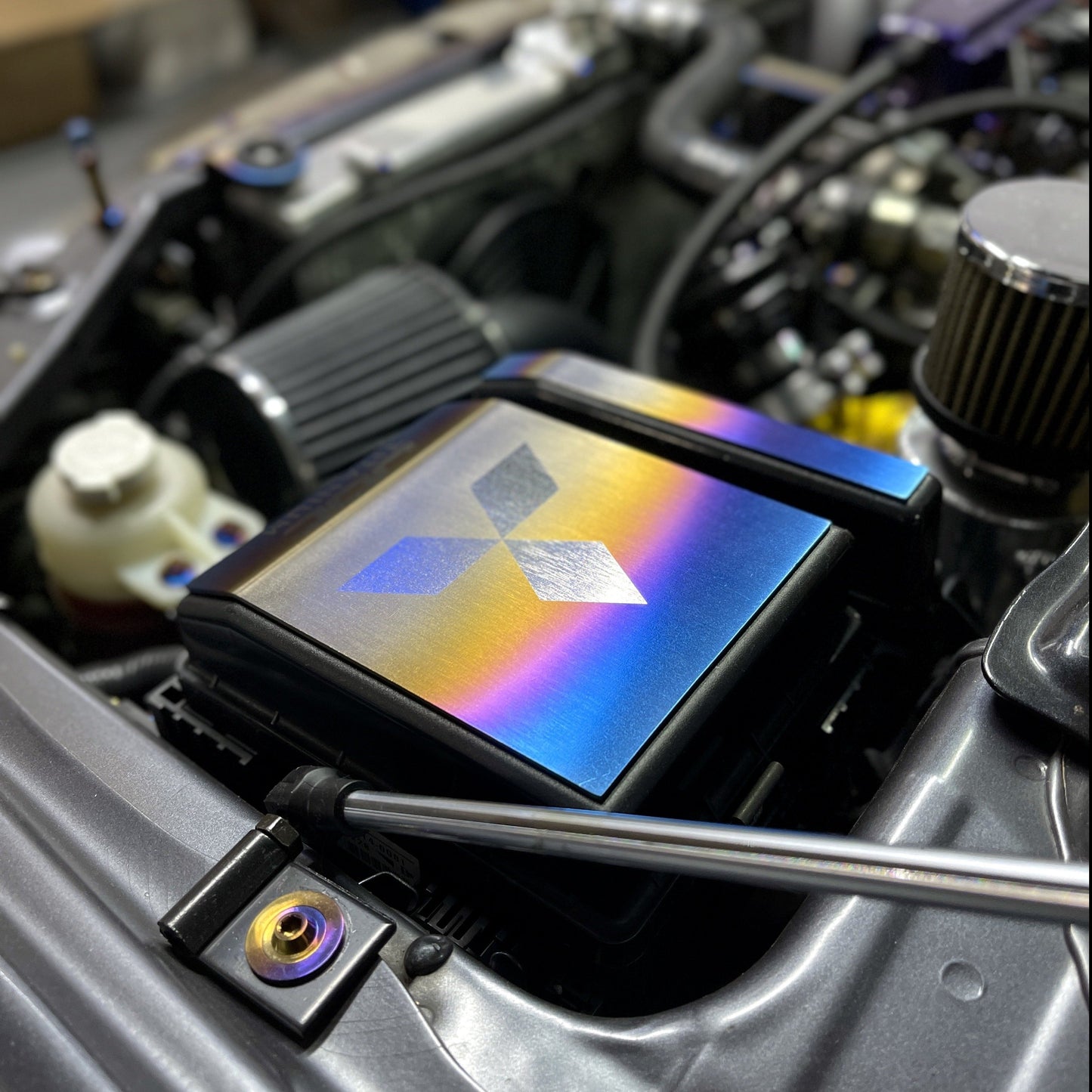 JDC Titanium Fuse Box/Relay Cover (Evo 7/8/9/DSM)