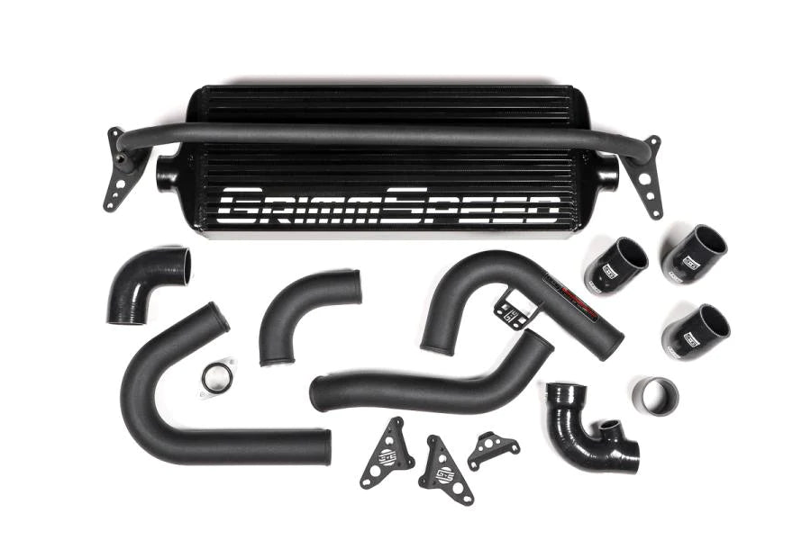 GrimmSpeed Black Core/Pipe Front Mount Intercooler Kit | 2015-2021 Subaru STI