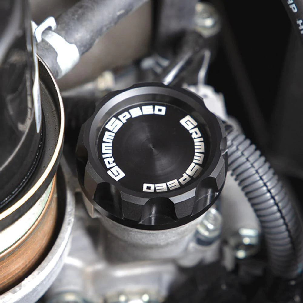 GrimmSpeed Delrin "Cool Touch" Oil Cap Version 2 | 1989-2019 Subaru EJ/FA Engines