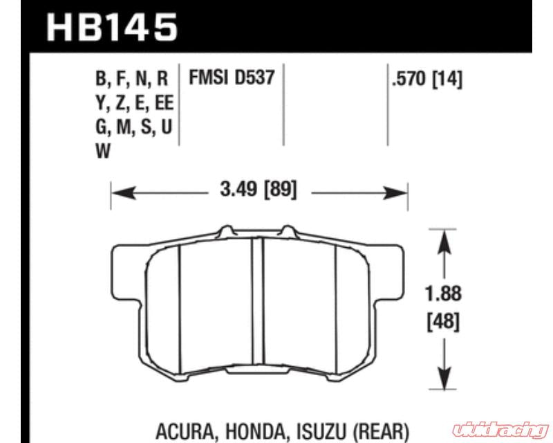 Hawk Performance DTC-60 Rear
