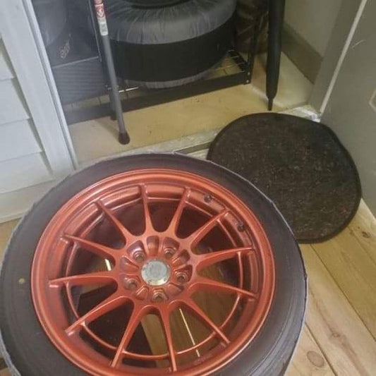 18x9.5 5x114.3 +40 Enkei NT03 M+ with 265 YOKOHAMA Advan AO52