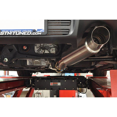 STM Single Exit Titanium Cat-Back Exhaust | 2008-2015 Mitsubishi Evolution X