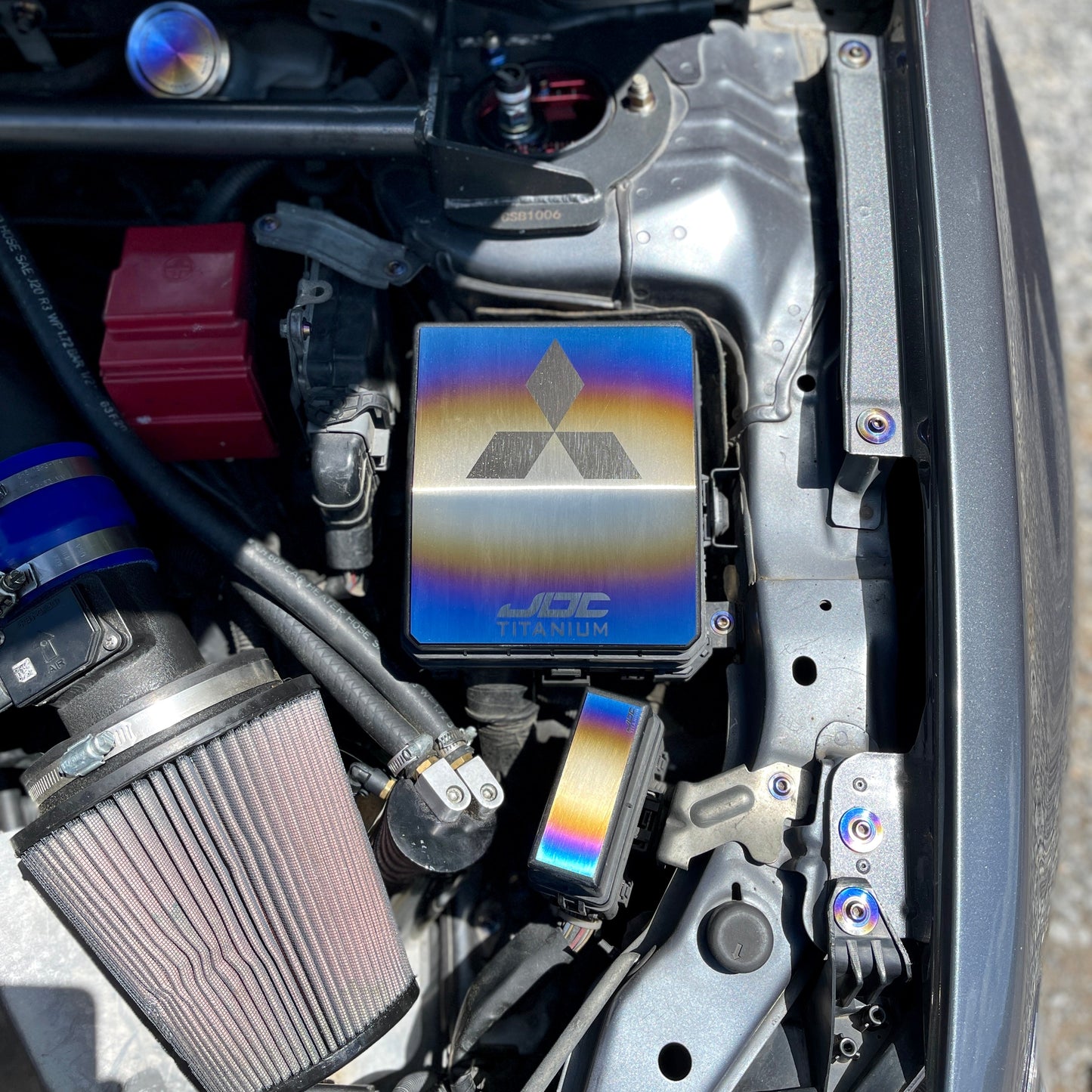 JDC Titanium Fuse Box & Relay Cover (Evo X)
