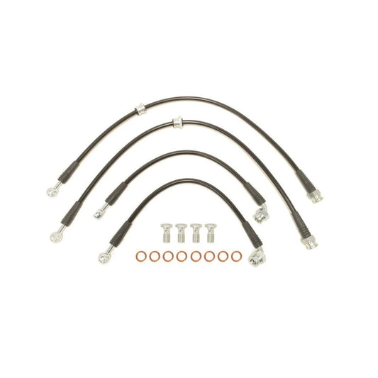 STM Stainless Steel Braided Brake Line Kit | 2001-2006 Mitsubishi Evo