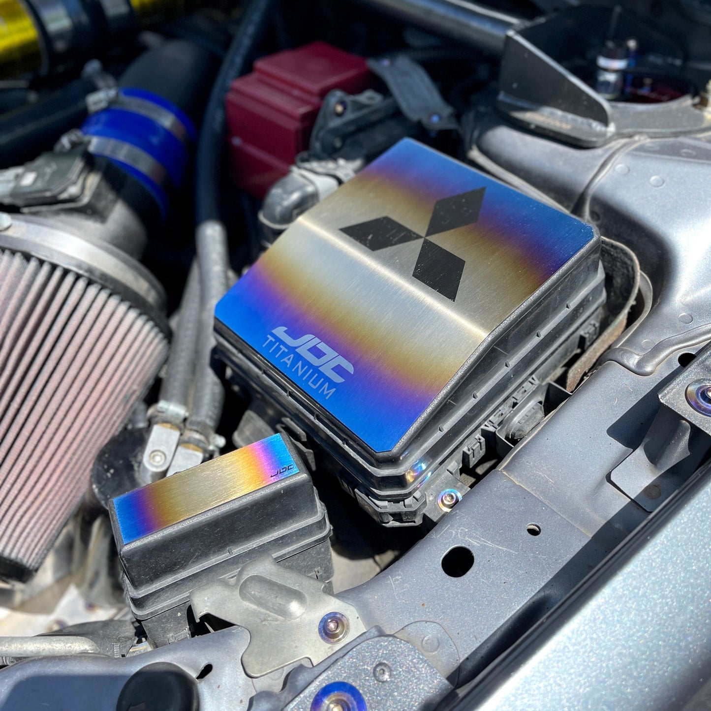 JDC Titanium Fuse Box & Relay Cover (Evo X)