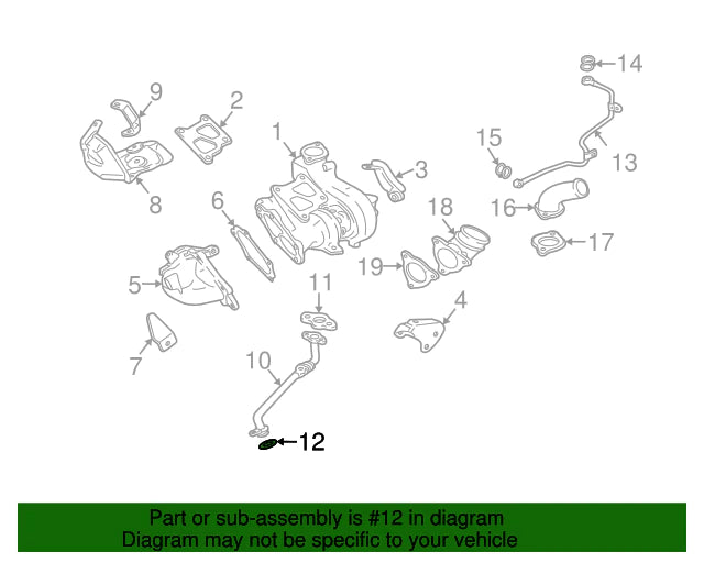 Mitsubishi OEM O-Ring Oil Inlet Tube Seal | 2008-2015 Mitsubishi Evolution X