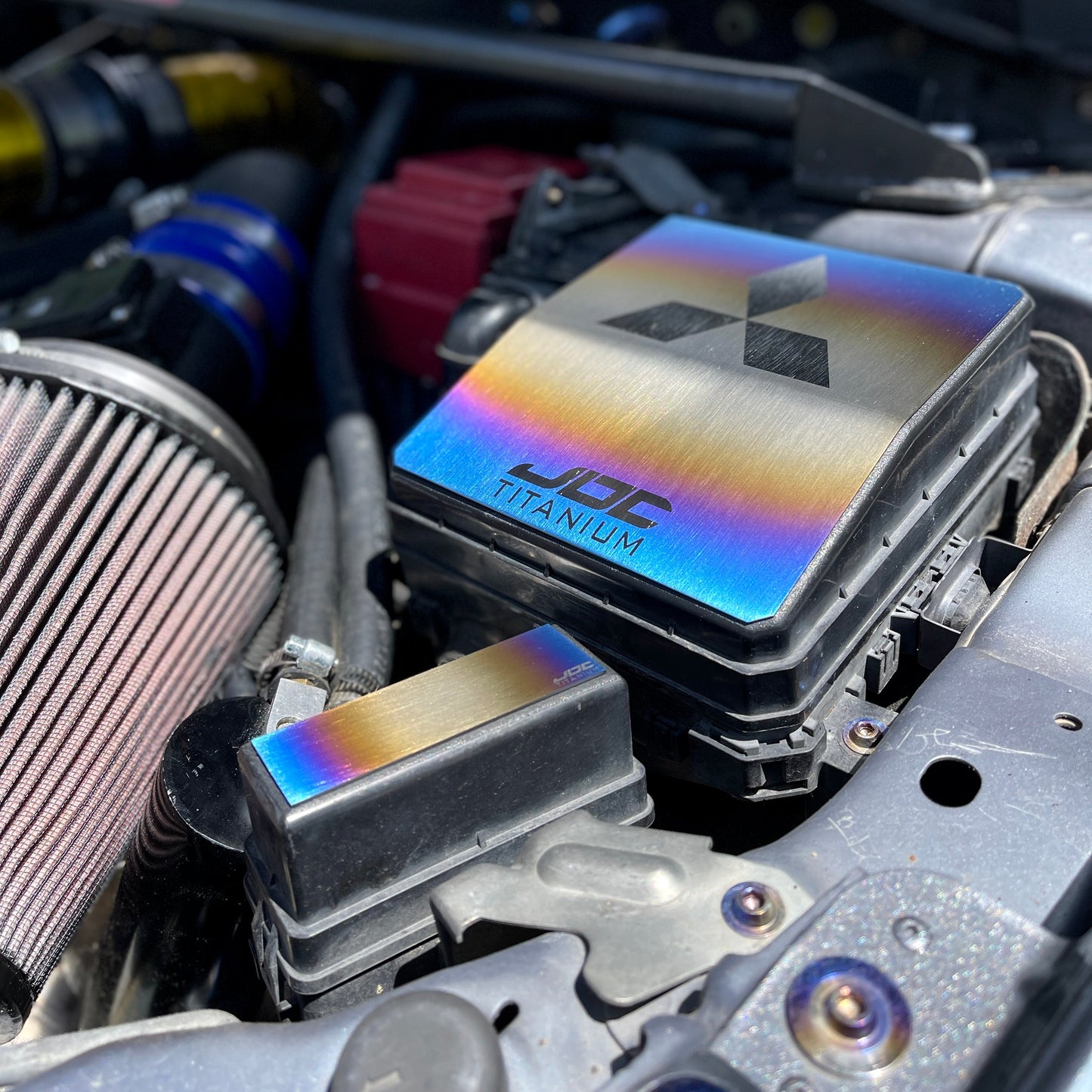 JDC Titanium Fuse Box & Relay Cover (Evo X)
