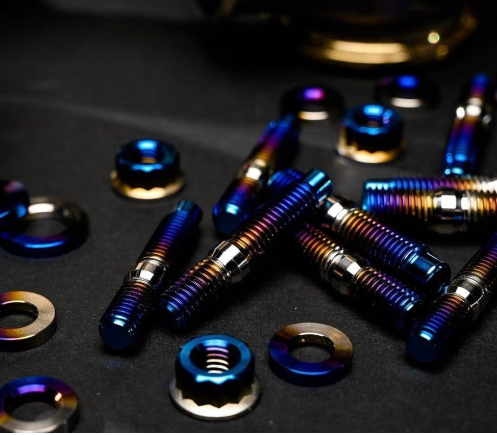 JDC Titanium Exhaust Manifold Stud Kit (Evo 4-9/ 2G DSM)