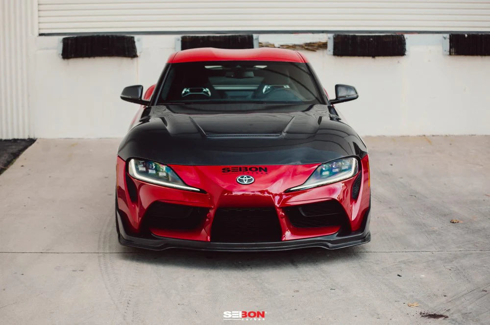 Seibon VS-Style Double-Sided Carbon Fiber Hood (20-21 GR Supra)