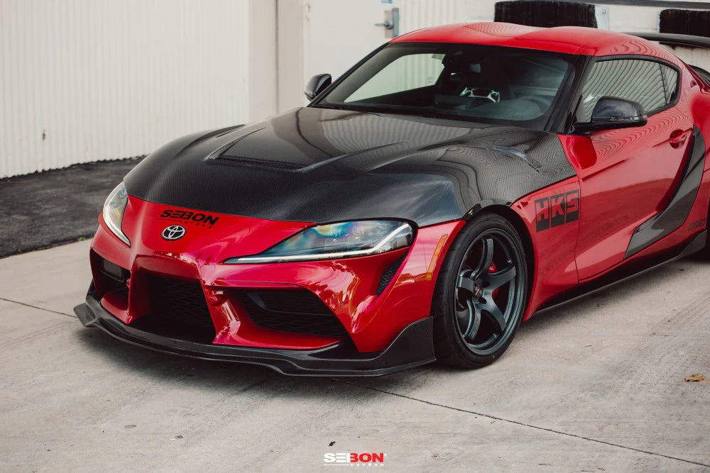 Seibon VS-Style Double-Sided Carbon Fiber Hood (20-21 GR Supra)