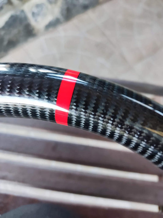 Gunmetal Momo retrimmed in Alcantara- No central ring