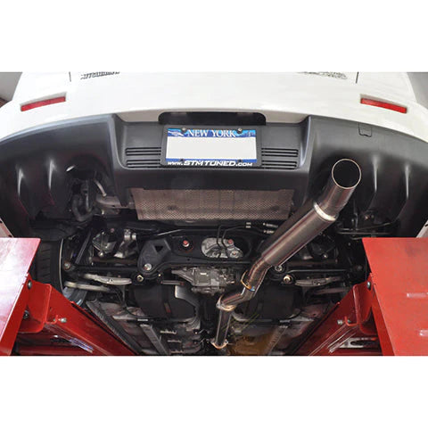 STM Single Exit Titanium Cat-Back Exhaust | 2008-2015 Mitsubishi Evolution X