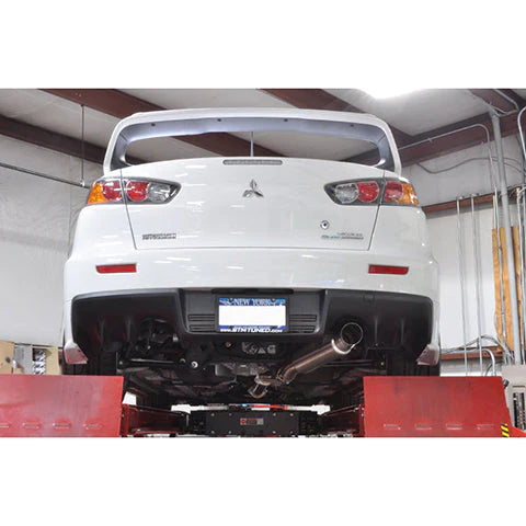 STM Single Exit Titanium Cat-Back Exhaust | 2008-2015 Mitsubishi Evolution X
