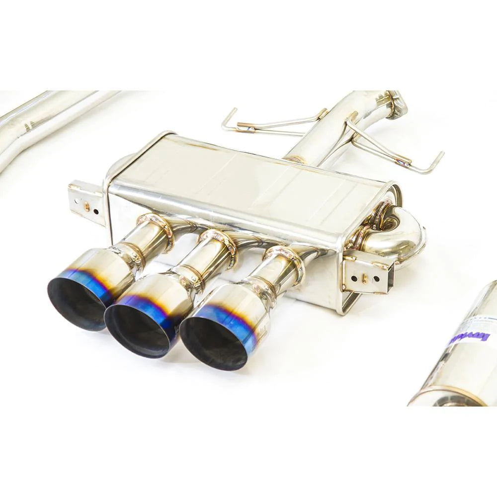Invidia Q300 Cat Back Exhaust Triple Titanium Burnt Tips w/ Front Pipe - Honda Civic Type R 2017+