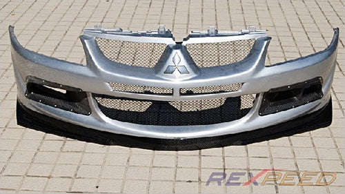 Rexpeed Type-V Carbon Fiber Front Lip (Evo 8)