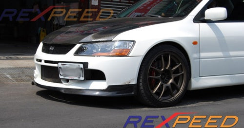 Rexpeed Evo 9 MR SE Carbon Splitter | 2005-2007 Mitsubishi Evo 9