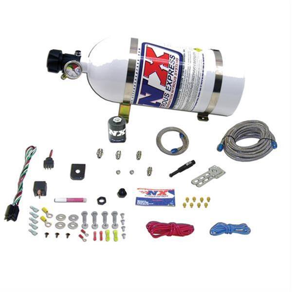Nitrous Express NX Universal EFI Single Dry Nozzle System (35-150HP) W/ 10LB Bottle