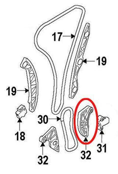 OEM Mitsubishi Oil Pump Chain Tensioner Guide | 2008-2015 Mitsubishi Evo