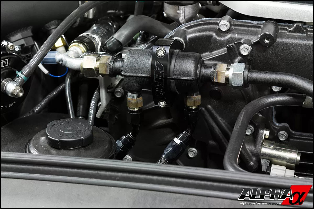 AMS Performance Alpha R35 GT-R Fuel Cooler - Factory Fuel Rails