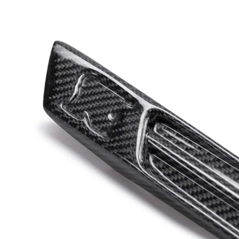 Seibon Carbon Fiber Fender Duct Logos (Pair) | 2009-2014 Nissan GT-R R35
