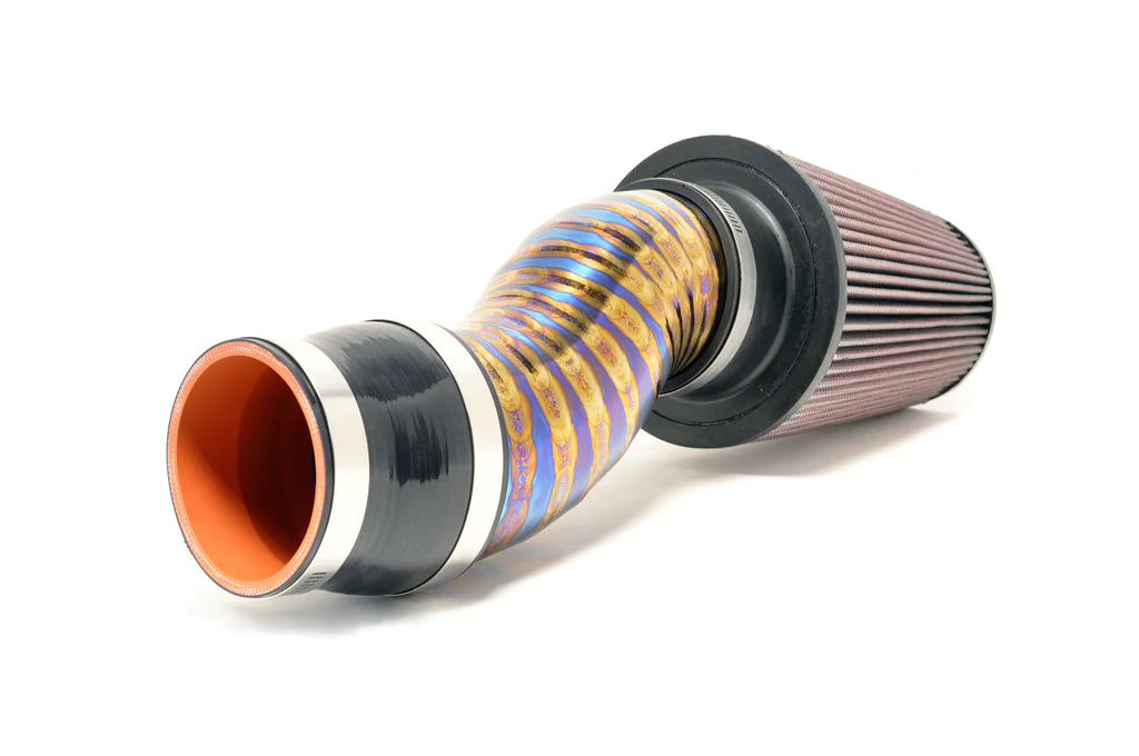 STM 3.5" Titanium SD Intake Burned Blue (No MAF) for Evo 8/9