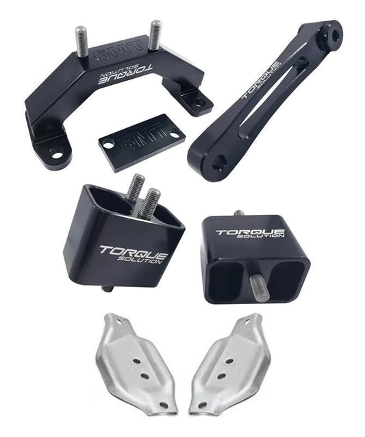 Torque Solution Solid Engine, Trans and Pitch Mount w/ Mount Plates | 2002-2014 Subaru WRX, and 2004-21 Subaru WRX STI