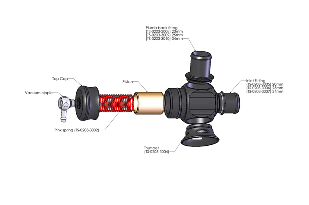 Turbosmart BOV Kompact Dual-Port 34mm for Evo/3000GT